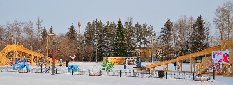 Ивановка. Новогодняя площадь